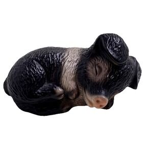 Harvey Knox Collection Ceramic Hand Painted Pig Figurine 2" House of Global Art